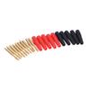 Random10Pcs 2Mm Wire Cord Solder Type Banana Plug Jack Connector Gold Plated