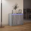 Vidaxl Szafka Z Led, Szary Dąb Sonoma, 72X34X61 Cm