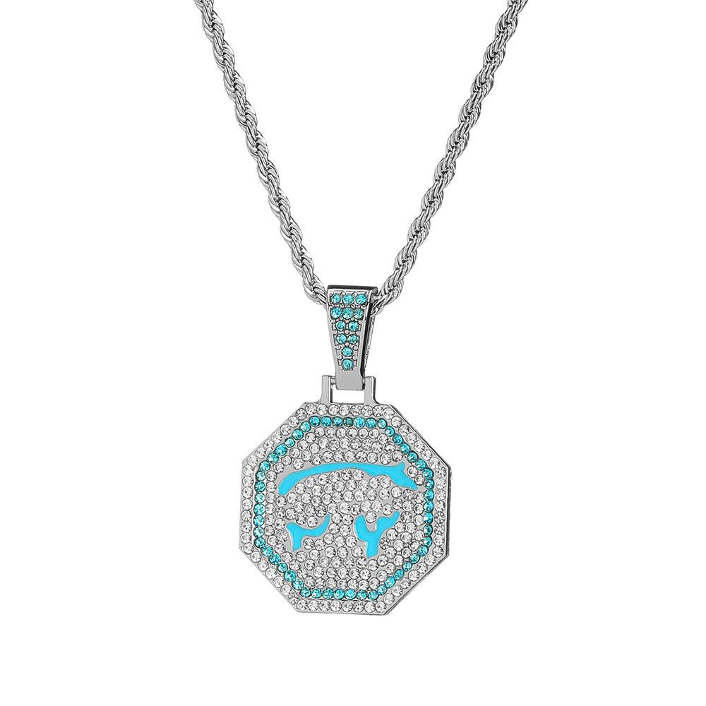 Jackie Chan Maceraları Zodyak Tam Elmas Kolye Kolye Aksesuarları Erkek Solmaz Sokak Tasarımı Hip Hop Tarzı