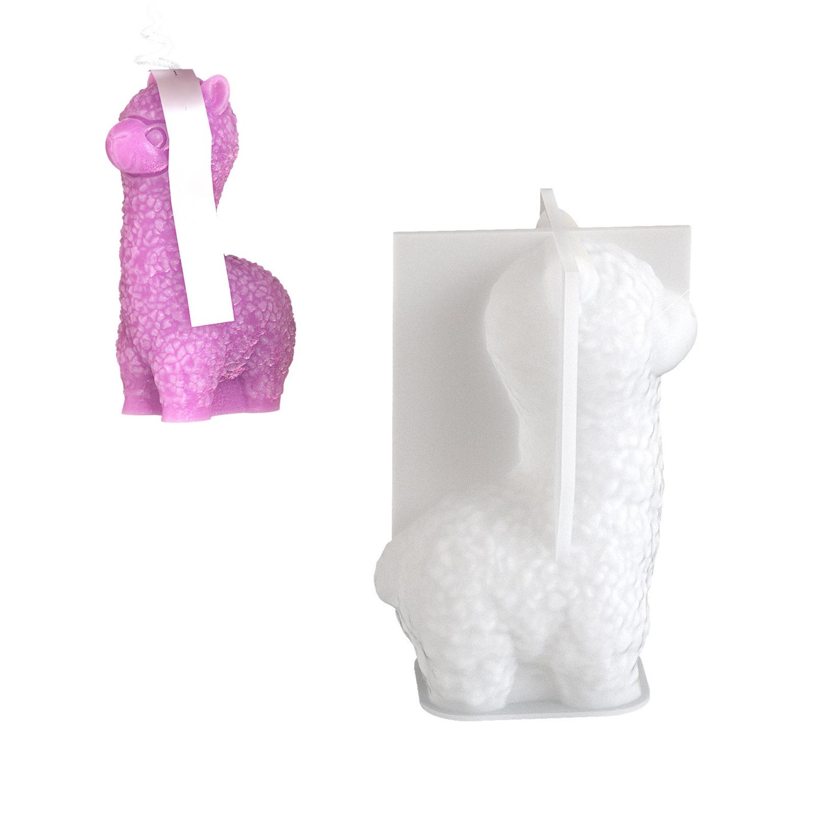 

Multipurpose Flexible Silicone Mould for Alpacas Candle Holders Portable for Craft Supplies and Festive Decorations