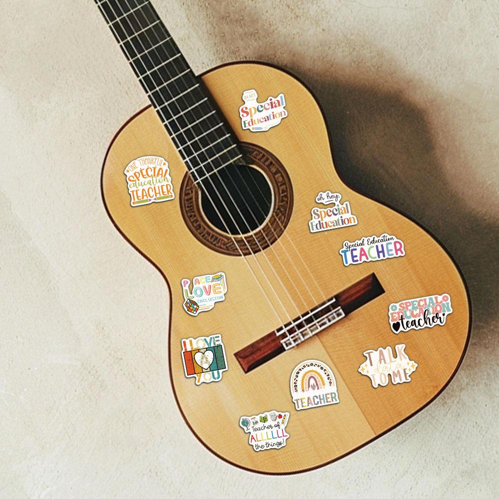 50 Sheets: Special Education Personality Stickers for DIY Phone Cases & Notebooks