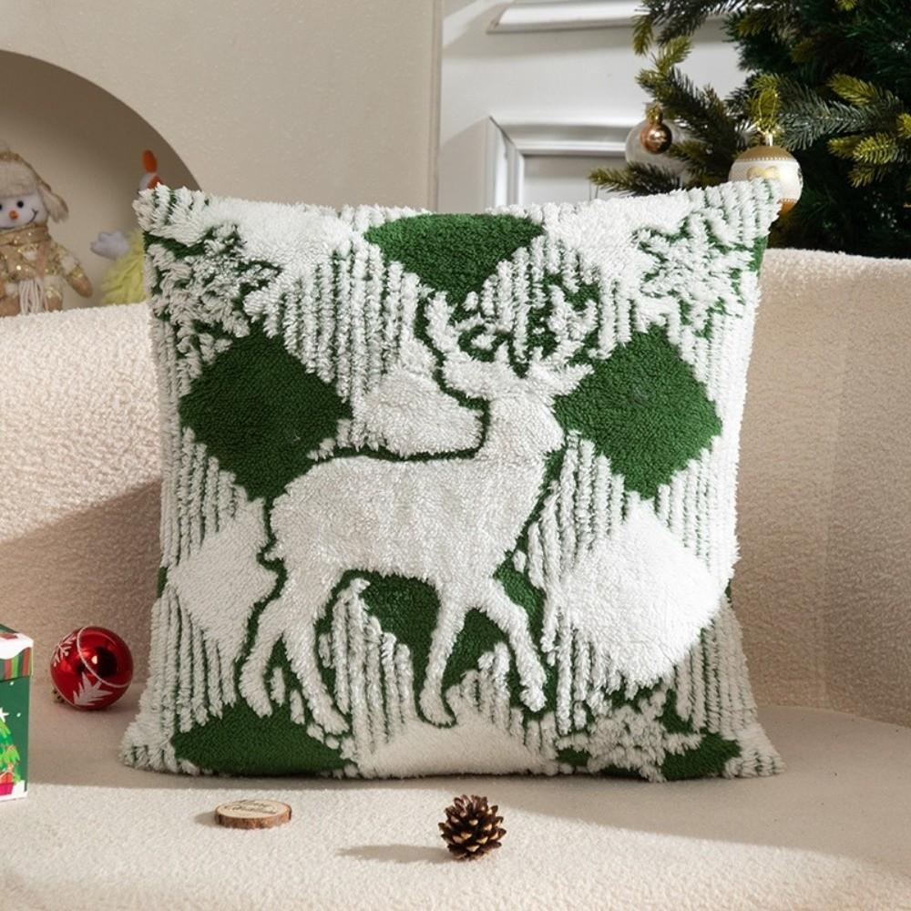 45x45cm Throw Pillow Cover Soft Plush Decorative Pillowcase New Cushion Cover Christmas Decor