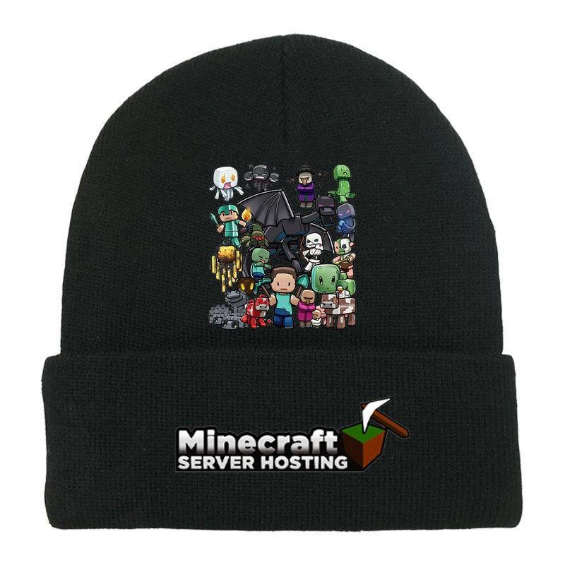 Winter Printed Knitted Hat With Rolled Edges, Suitable For Both Men And Women