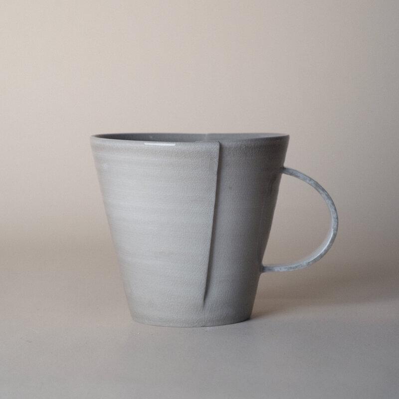 Autumn Mountain House Soda Fired Ceramic Mug