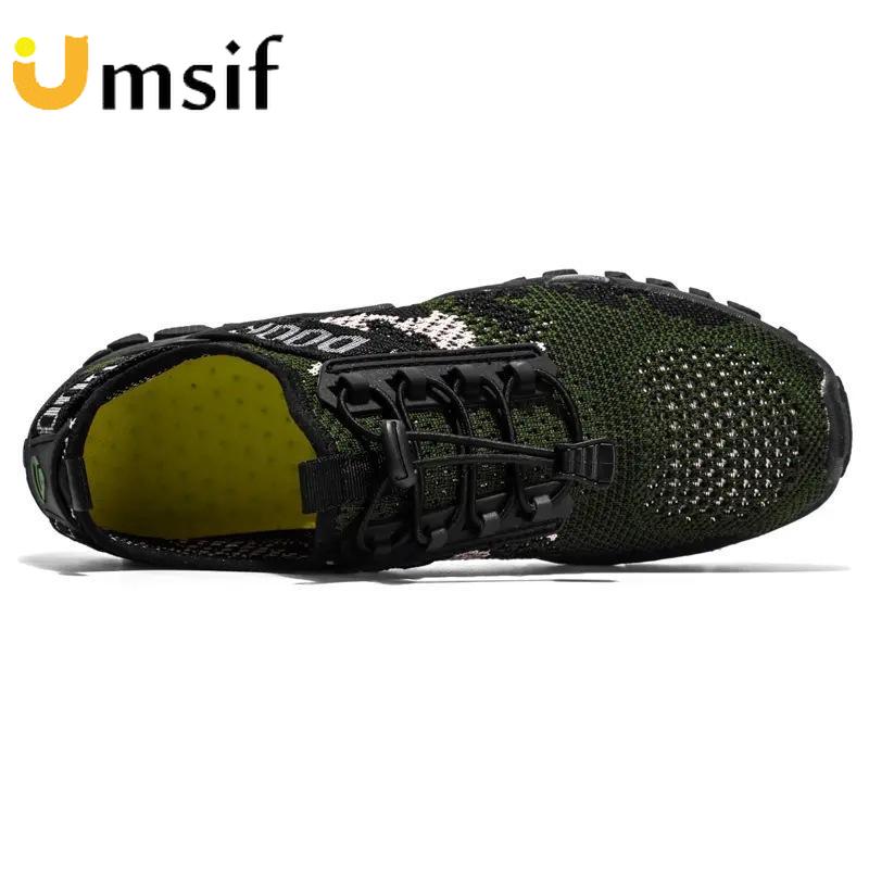 Yaz Yeni Kaymaz Yürüyüş Nefes Açık Yürüyüş Spor Örgü Ayakkabı