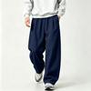 Men's Retro Wide Leg Pants with Loose Straight Fit
