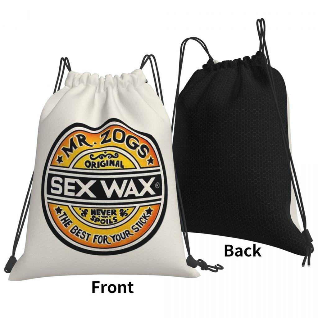 Mr Zogs Sex Wax Backpacks Portable Drawstring Bags Storage Bag Book Bags for Man Woman Students