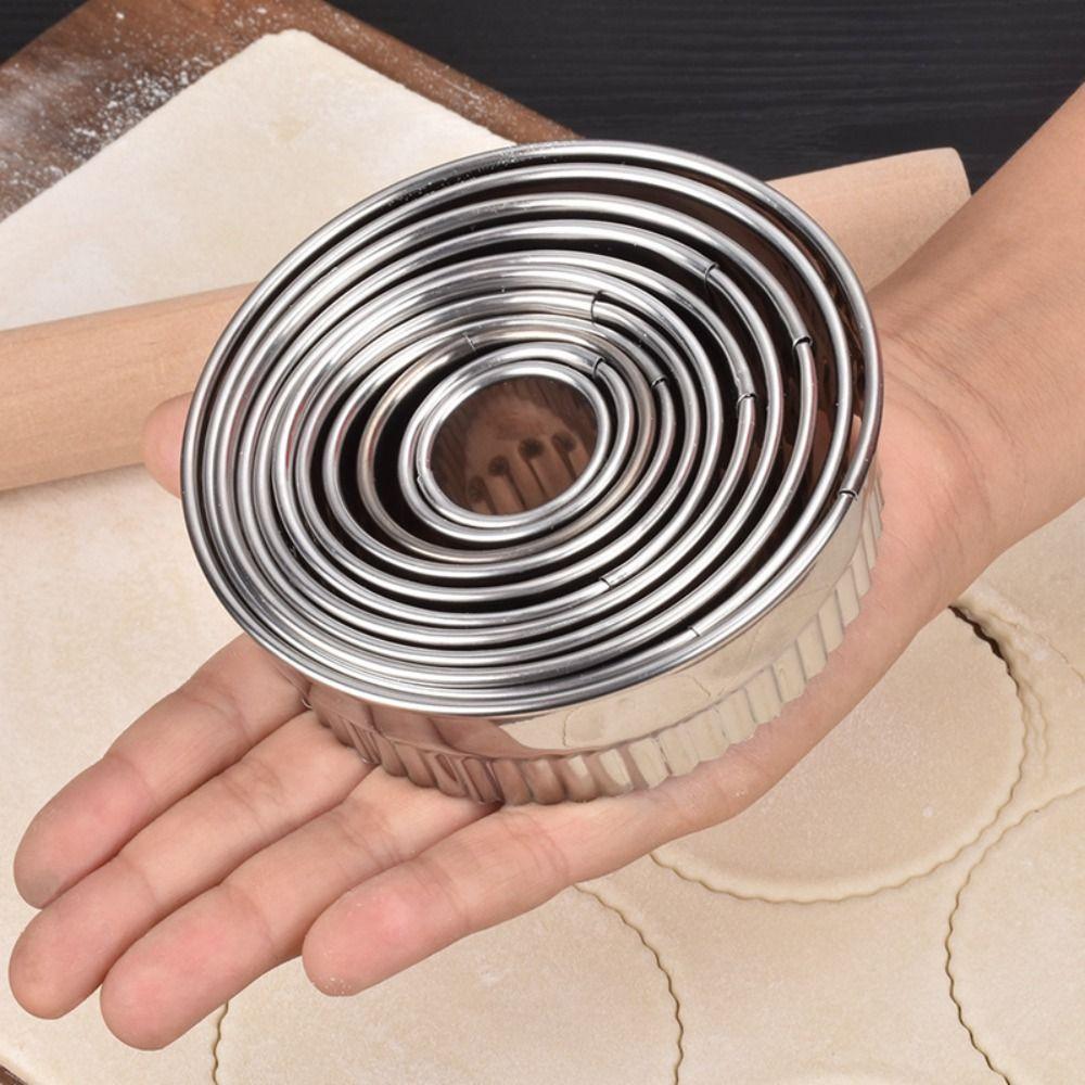 11Pcs DIY Biscuit Mold Stainless Steel Cookie Cutter Baking Pastry Mold  for Home Kitchen Bakery