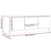 VidaXL TV Cabinet Sonoma Oak 102x35x36.5 Cm Engineered Wood811361