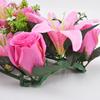 18Pcs/bundle 43cm Artificial Flowers Rose&lily Party Stage Supplies Fake Flowers Shooting Prop Wall Arches Decor