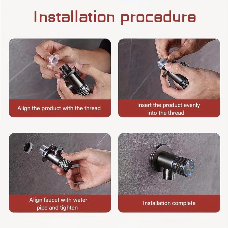 100pcs Faucet Leak Seal Gaskets Universal Hot Cold Sleeve Fittings Hose Rubber Drip Prevention