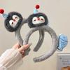 New Cartoon Penguin Fish Headband Wide Brim Washing Face Hairpin Funny Headband Girl Hair Accessories