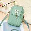 Korean Style Phone Crossbody Bag Trendy Textured Shoulder Purse for Women