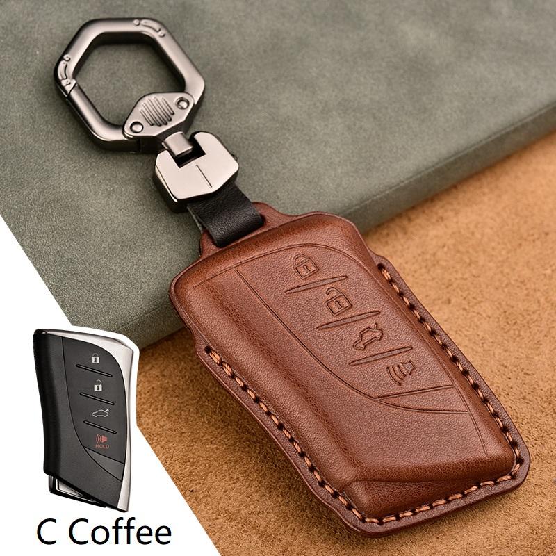 S Genuine Leather Car Remote Key Fob Cover Key Case For Lexus Es300H Es350 Es200 Es260 Ls350 Ls500H Fob Key