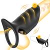 Vibrating Cock Ring Penis Sleeve Vibrator,10 Vibrating Penis Extenders for Male Penis Testicular G-Spot Stimulation Penis Ring Vibrator Adult Sex Toys