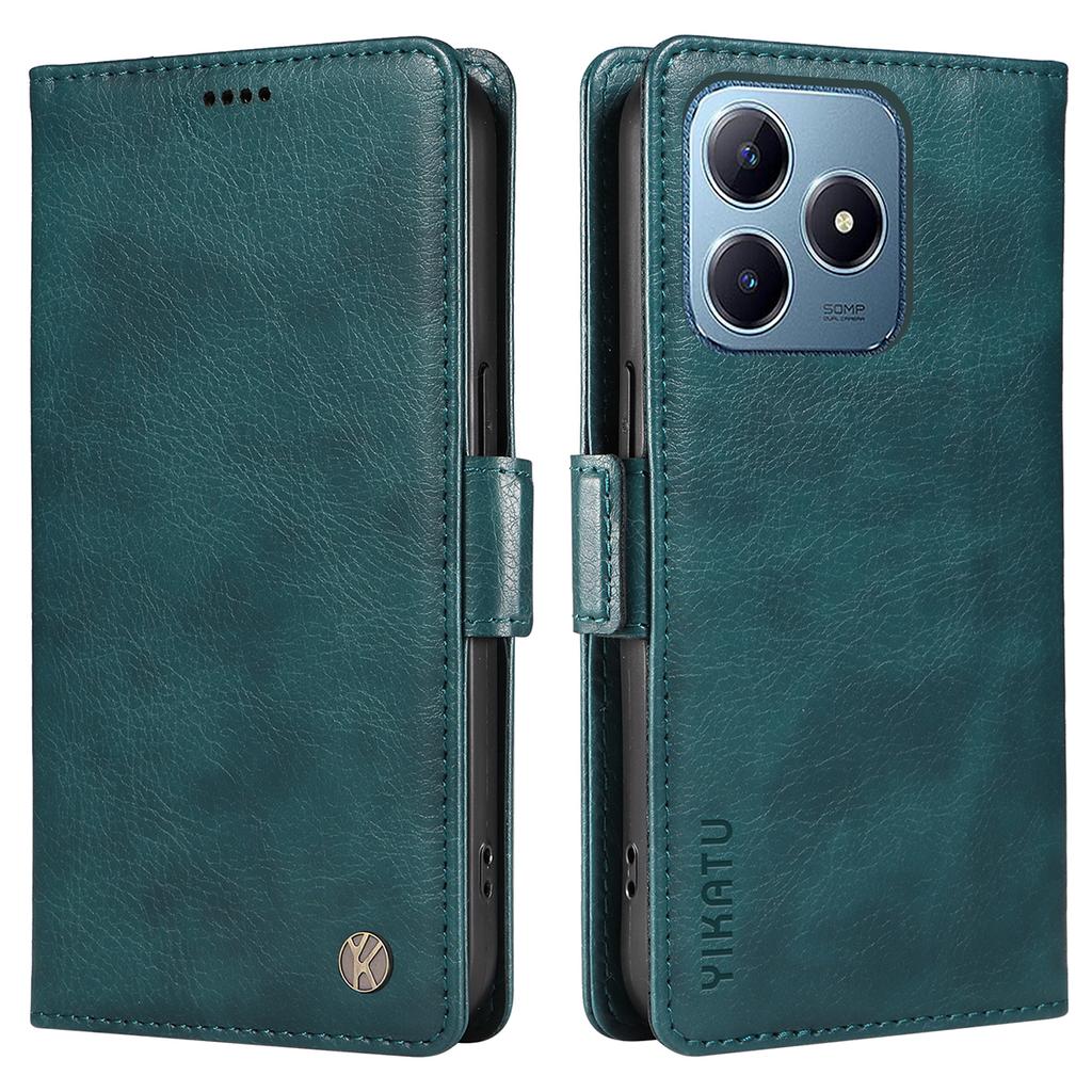 YIKATU YK-007 Dla Realme Note 60x 4G/C63 4G/C61 4G Etui Portfelowe Skórzane Etui na Telefon z Teksturą Liczi