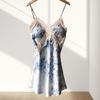 New women's summer ice silk pajamas sexy chest pads spring and autumn suspenders Internet celebrity shorts two-piece loungewear set