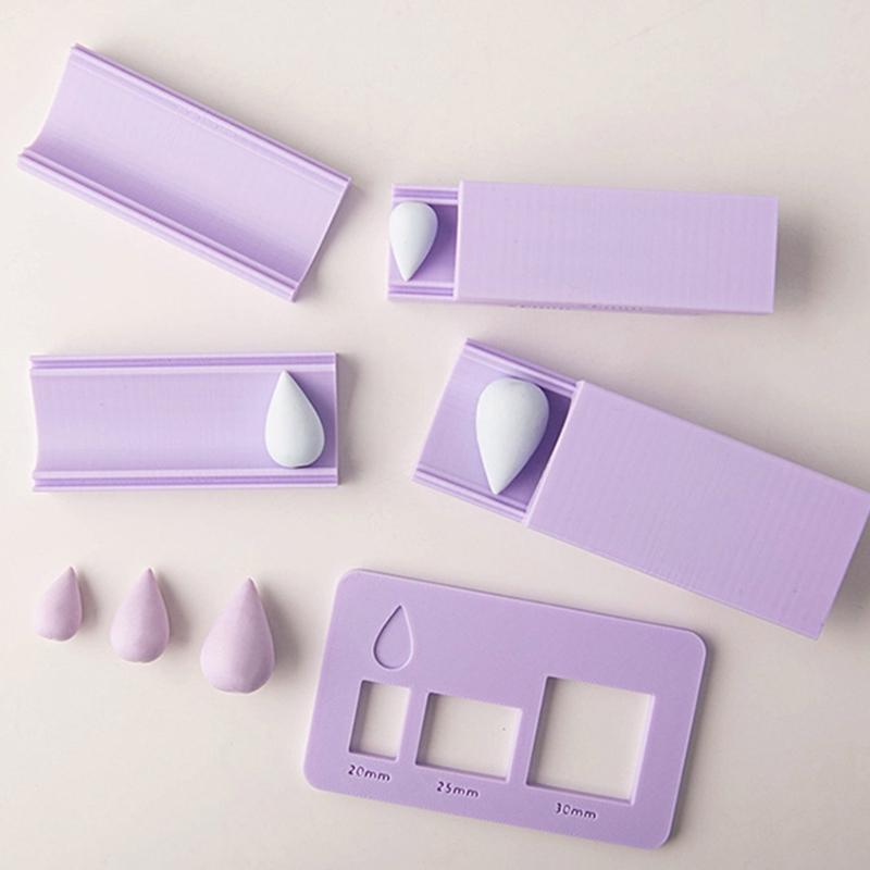 Printed Water Drop Bead Mold Clay Crafting Tool Jewelry Making Supplies Plastic Texture Suitable for Beads Making