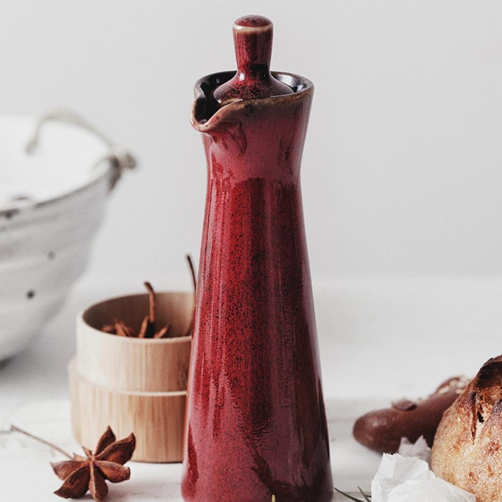 Keramik Gewürzgläser Öler Gewürzglas Gewürzwerkzeug Salzstreuer Kreatives Zuhause Küche Retro Olivenölflaschen Gewürzbehälter