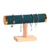 Solid Wood Bracelet Display Stand Wood Single Layer Bracelet Rack Portable Watch and Bangle Display Stand Holder