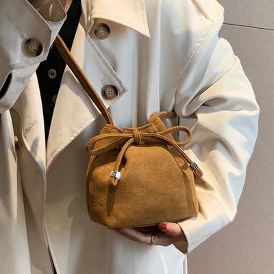 Sacs Messengers en Cuir Velours de Cerf pour Femmes Petits Sacs Sac à Bandoulière de Luxe Sac Bandoulière pour Femmes