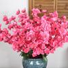 9 Forks Sakura Artificial Flowers Bouquet Peach Blossom for Garden Party Wedding Marriage Decoration Home Table Vase Ornament