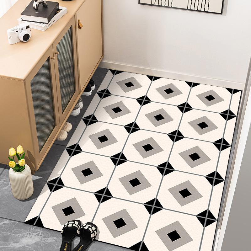 Kitchen Non-slip Mat Simple Absorbent Oil Absorbent Long Anti-dirty Foot Mat Entry Bathroom Bathroom Door Anti-fall