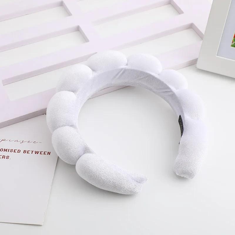 Korean Style Version Velvet Hair Band High Skull Top Sponge Fried Dough Twists High Sense Head Band Hair Accessories Pure Color
