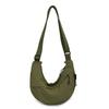Japanese literature and art 2026 dumpling bag large capacity new fashion commuter messenger bag solid color shoulder bag