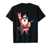 Rock N Roll Santa Electric Guitar Cool Sunglasses Rocker T-Shirt