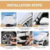 UGSHY Car Half Car Cover Sunshade, Windshield Hood Front Window All-Season Protection Waterproof Dustproof Frostproof Car Cloth, Outdoor Foldable