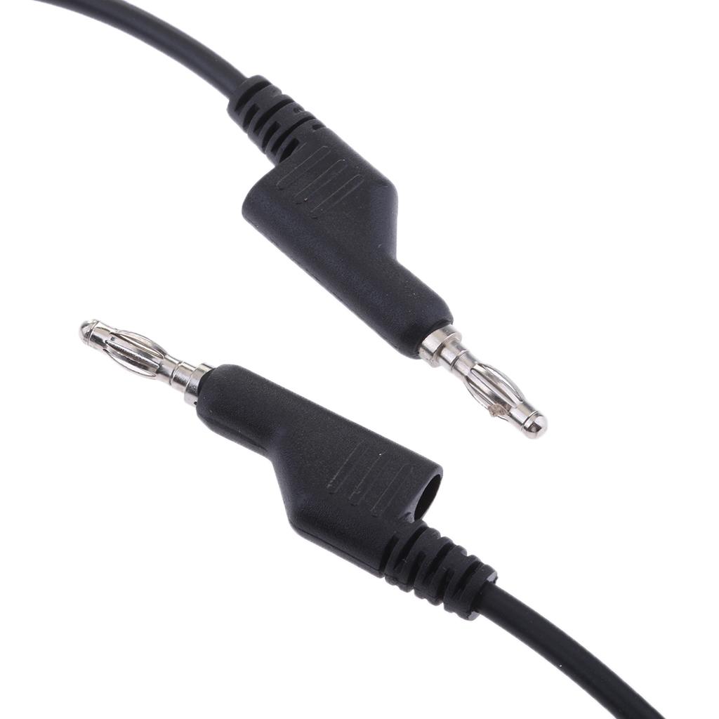 5Pieces Banana to Lead , 4mm Stackable Plug Silicone Test Cable for Multimeter,