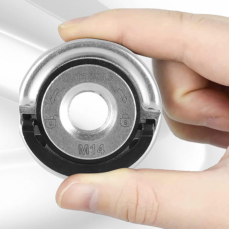 Piuliță de blocare rapidă galvanizată M14 universală pentru polizor unghiular Placă de presare Piuliță de blocare rapidă Instalare și îndepărtare portabilă