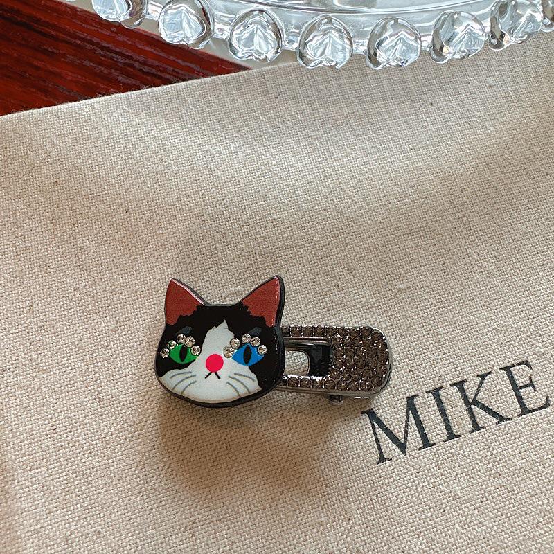 

Корейская милая мультяшная заколка для волос с животными - дизайн котенка и зажима-уточки для девочек