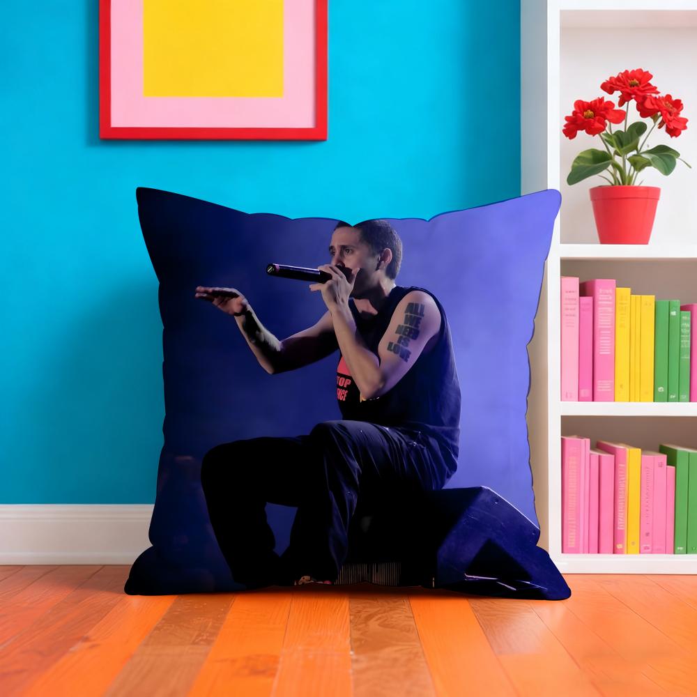 CCanserbero Singer Pillow Case Cushion Cover Soft  EasyWash Pillow Case  Versatile For Couch Bed Travel And Office