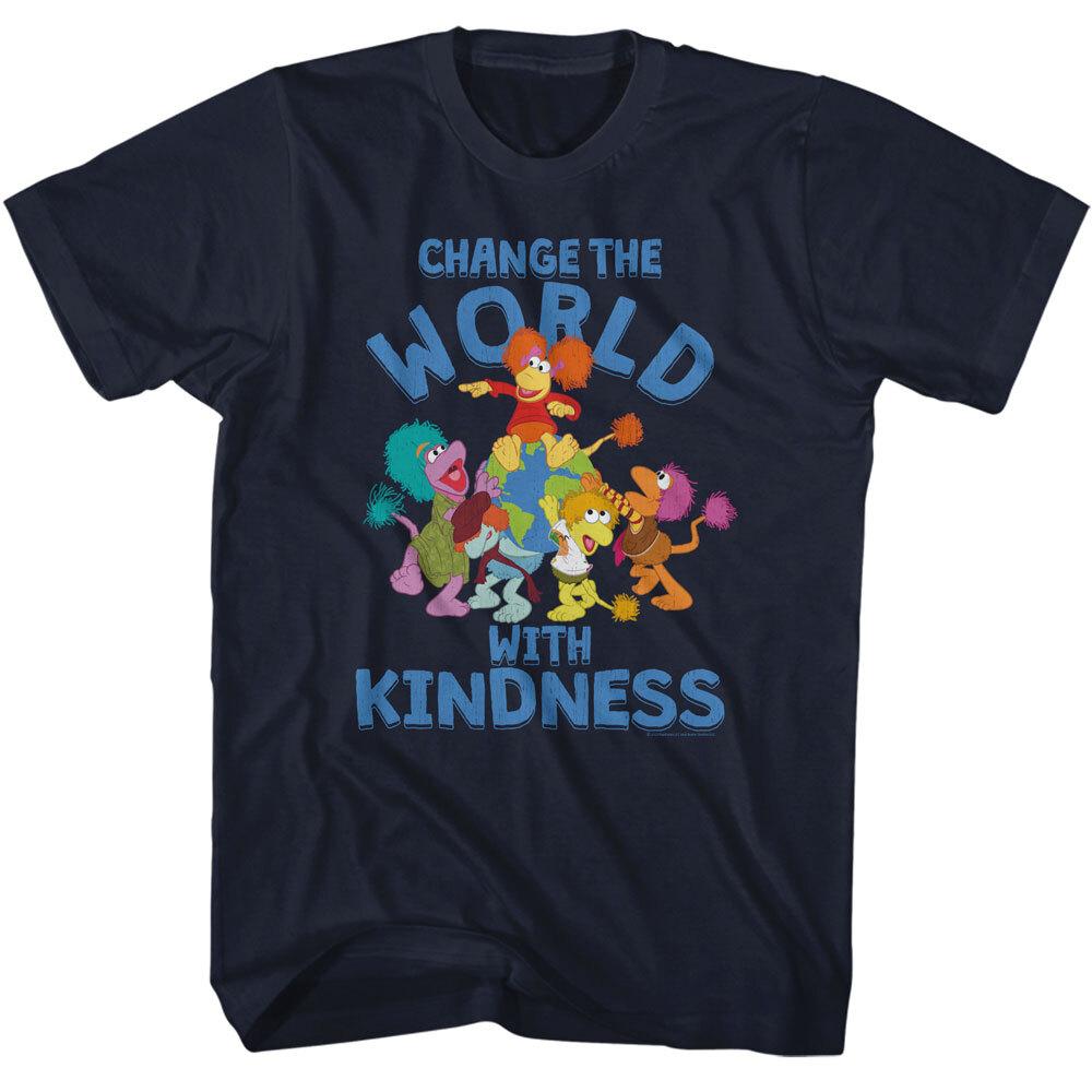 Fraggle Rock Change The World With Kindness Jim Henson Puppeteer Men T Shirt S