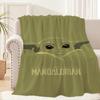 Lovely Y-Yoda Baby Cute Blanket Plush Nap Sofa Rug for Living Room Warm Office Bedroom Birthday Home Travel Kid Gifts