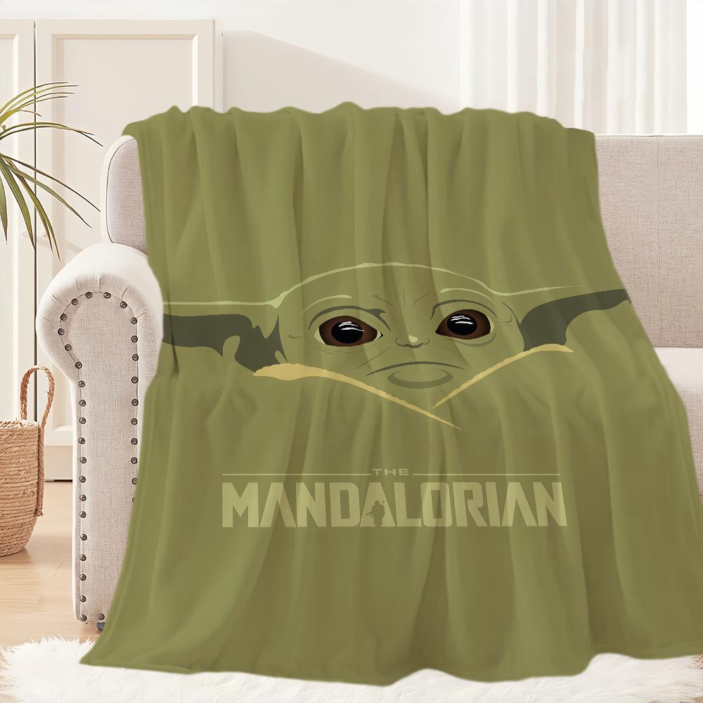 

Lovely Y-Yoda Baby Cute Blanket Plush Nap Sofa rug for Living Room Warm Office Bedroom Birthday Home Travel Kid Gifts 75x90cm
