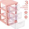 Drawer Cabinet Multilayer Desktop Storage Box Transparent Organizer Holder Makeup Case For Skincare Products Stationery