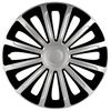 Trend Hubcaps Silver / Black 15", 4 Pcs.