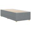 Bed Frame without Mattress Light Grey 90 x 190 cm Fabric
