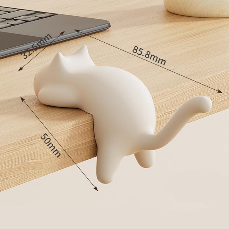 Cute Cat Bag Hook Portable Table Hook Handbag Backpack Organizer Holder for Home Office Desk Side Decor Travel Bag Hanger