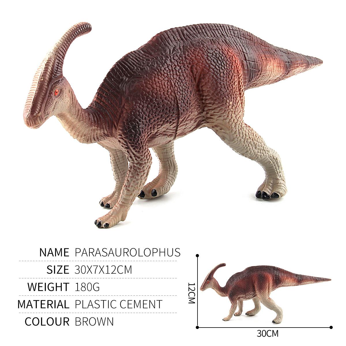 

English Dinosaur Series Parasaurolophus Plastic Hollow Doll Static Simulation Dinosaur Model Toy