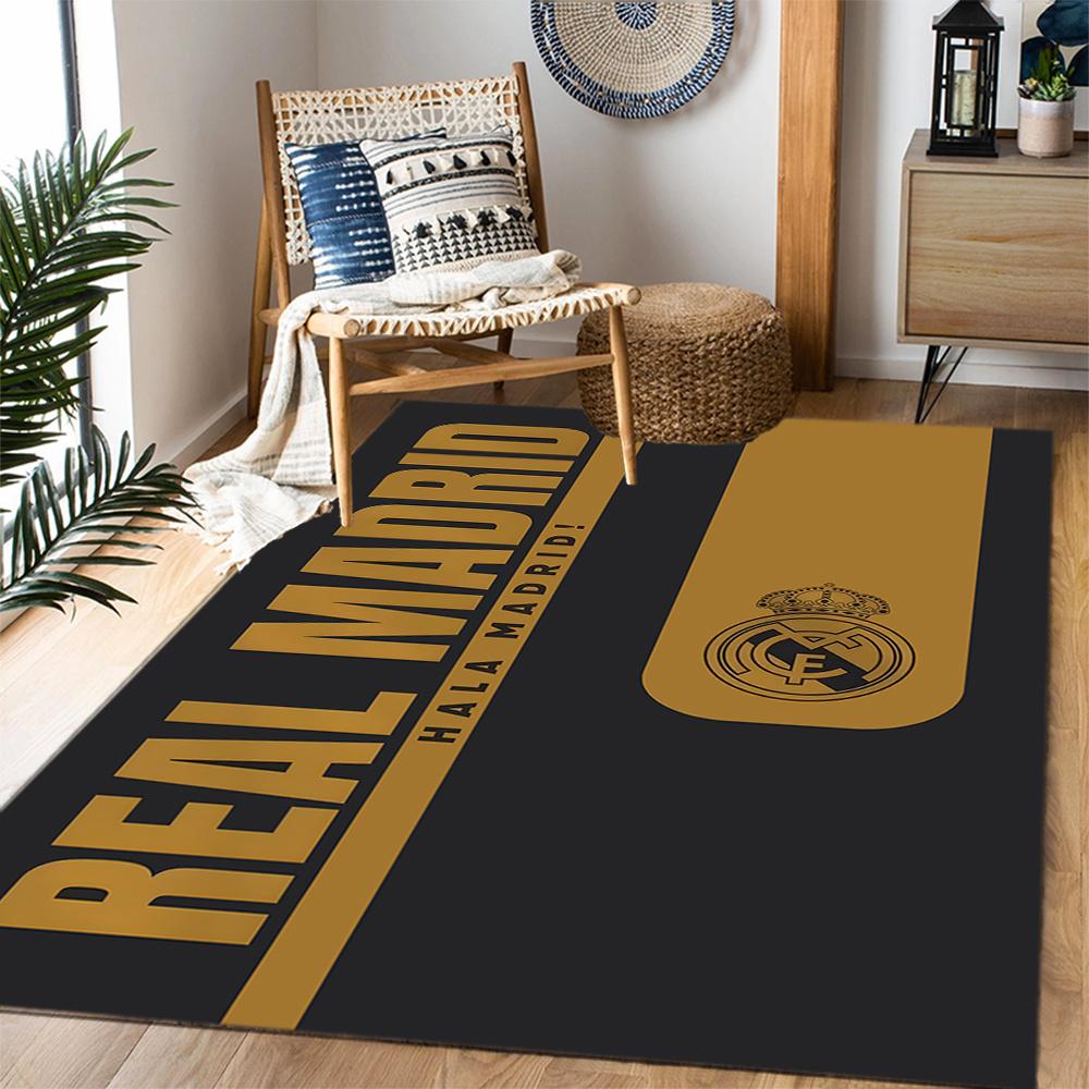Real Madrid Themed Floor Mat Nonslip Mat Decorative For Living Room Game Room Doormat Machine Washable Vintage Decorative