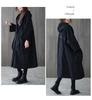 2338 Women's Plus Size Artistic Casual Trench Coat - 2026 Spring New Arrival, Mid-Length, Long-Sleeved Outerwear