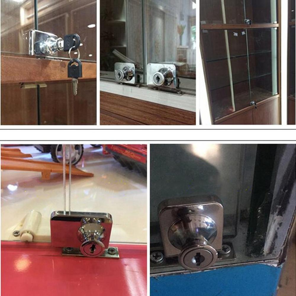 Zinc Zinc Zinc Alloy Wine Cooler Cylinder Glass Locks Furniture Hardware Door Locks Cabinet