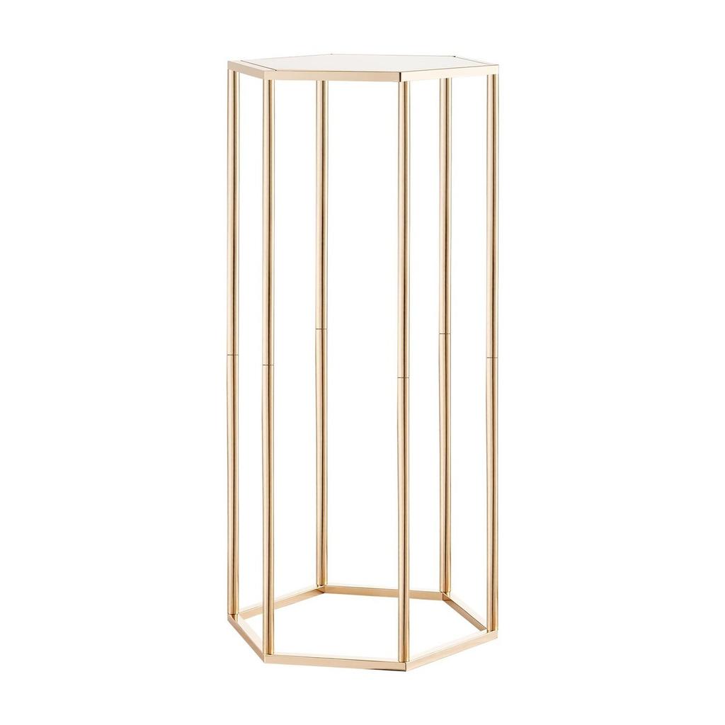 Wedding Flower Stand, 10PCS 60cm Column Flower Stand, Floral Stands with Acrylic Laminate, Hexagonal Cubic Floral Display Rack for Wedding, Party,