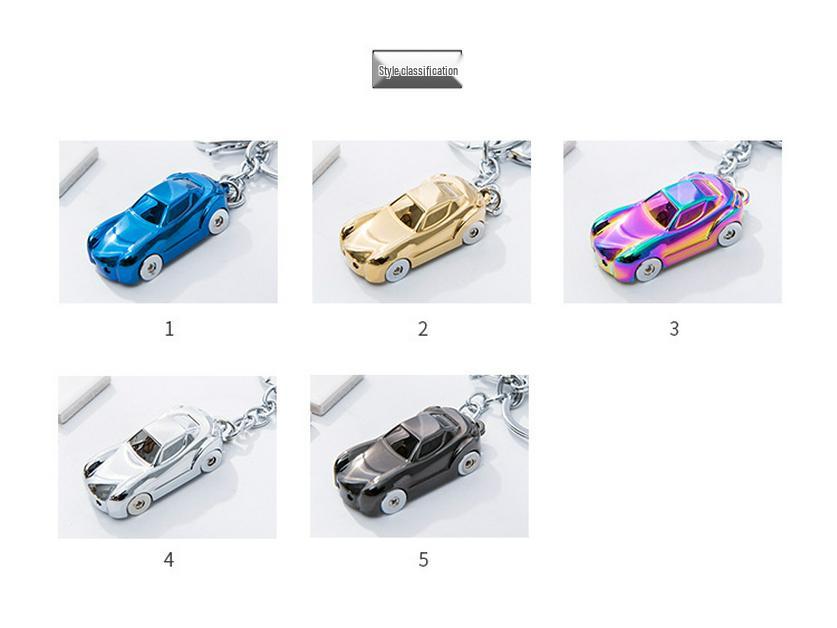 Luminous Zinc Alloy Keychain - Creative Gift for Men and Women, Cute Korean Style Couple Pendant.