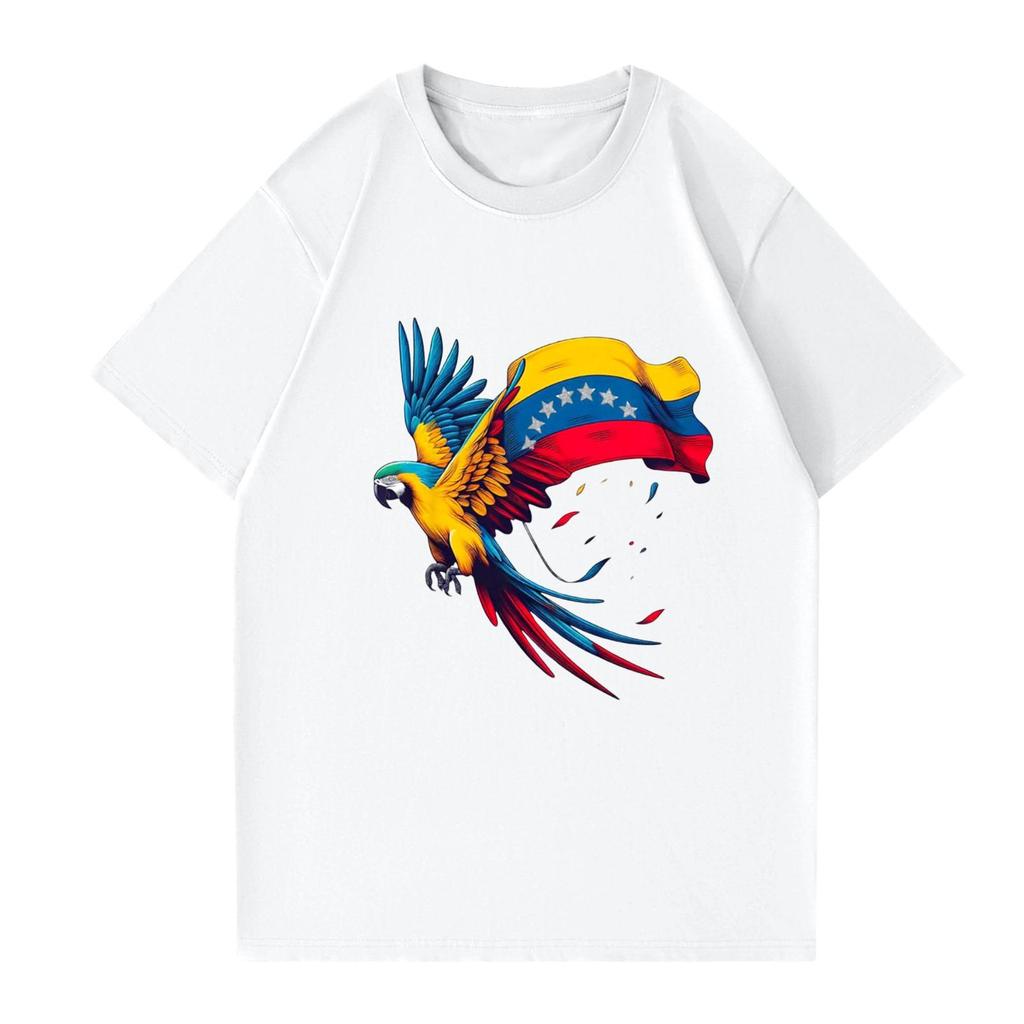 Modisches rundhalsiges lässiges bedrucktes kurzärmeliges T-Shirt Top für Damen und Herren