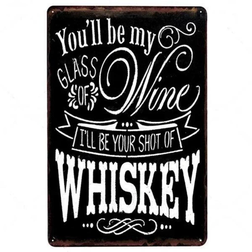 Vintage World Wine Metal Sign Plaque Whiskey Painting Alcohol Poster for Bar Club Man Cave Wall Decor Retro Pub Decoration